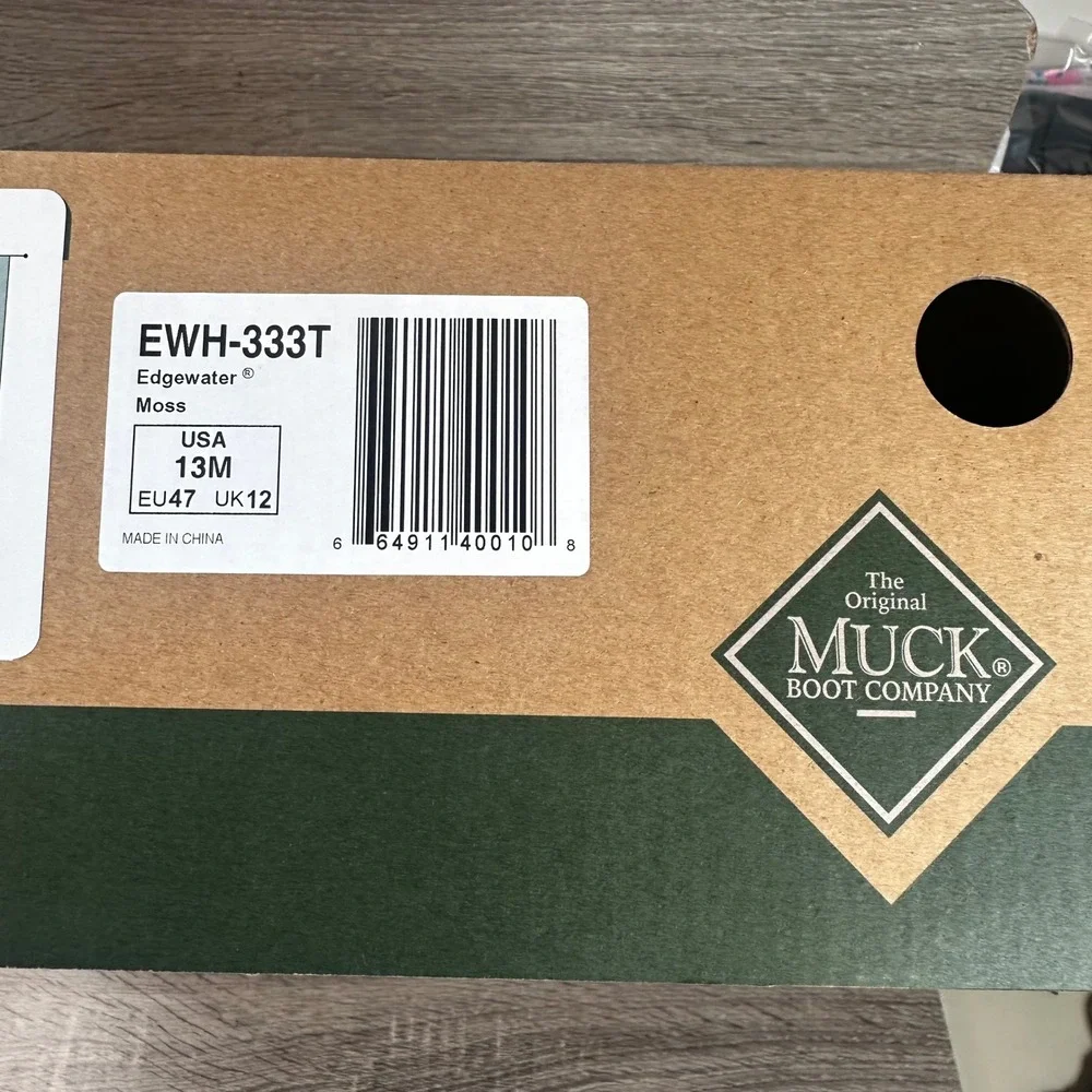 Muck Boot Company Edgewater Hi Boots Mens 13 Moss Green Waterproof Hunting NEW